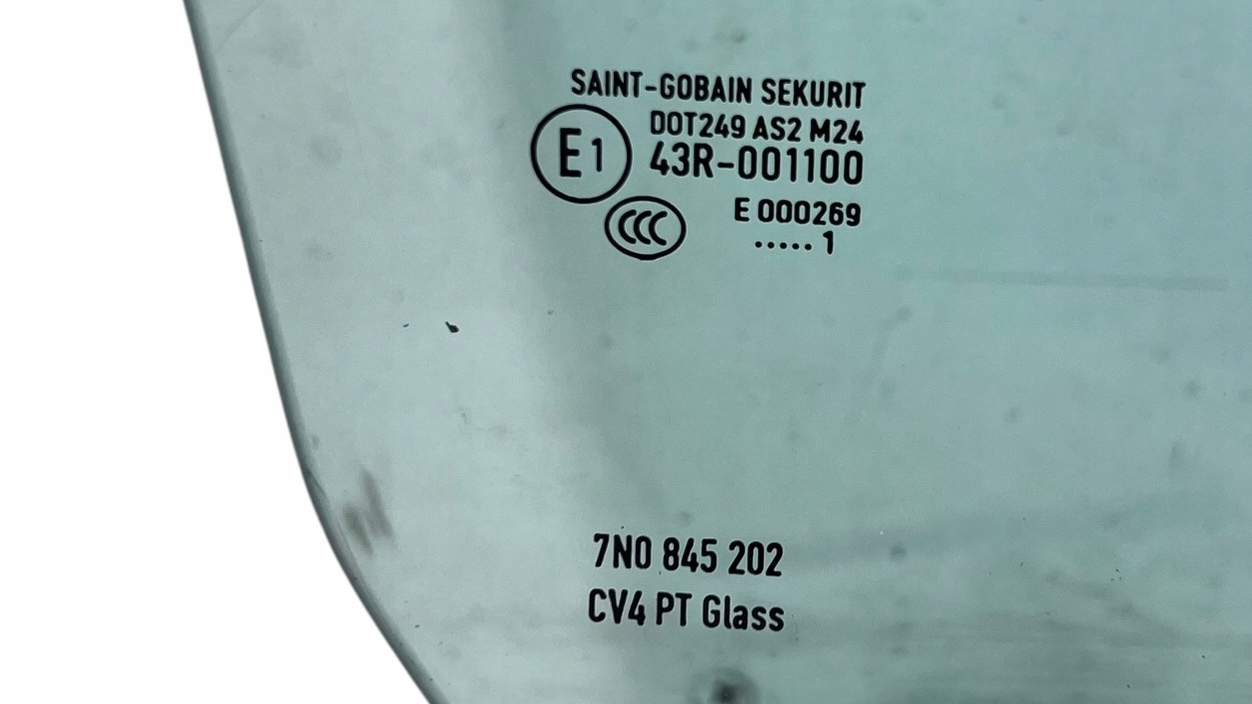 front right door window right front 7N0845202 VW SHARAN 7N II 2.0 TDI