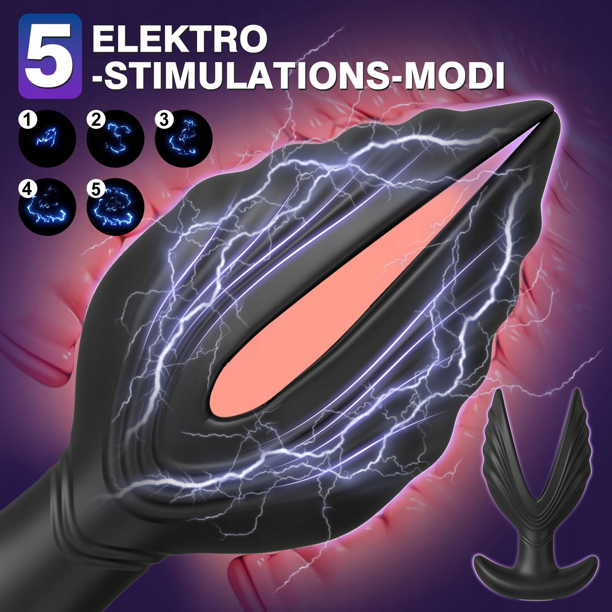 ELECTROPRO Wibrator Analny Prostata Elektro Wibracje Dla Mężczyzn XXL — miniatura 2