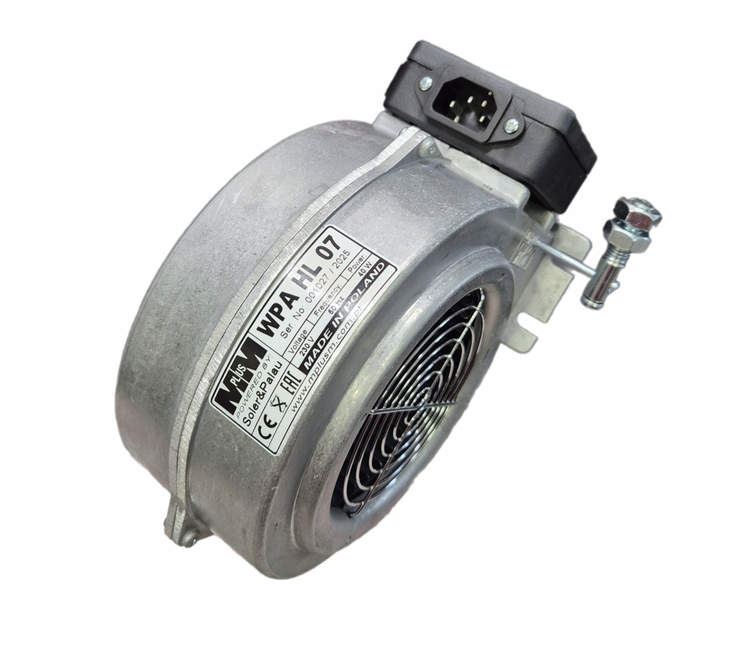 Ventilátor Wpa Hl 07 do pece kotla na ekohrášok Galmet Sas