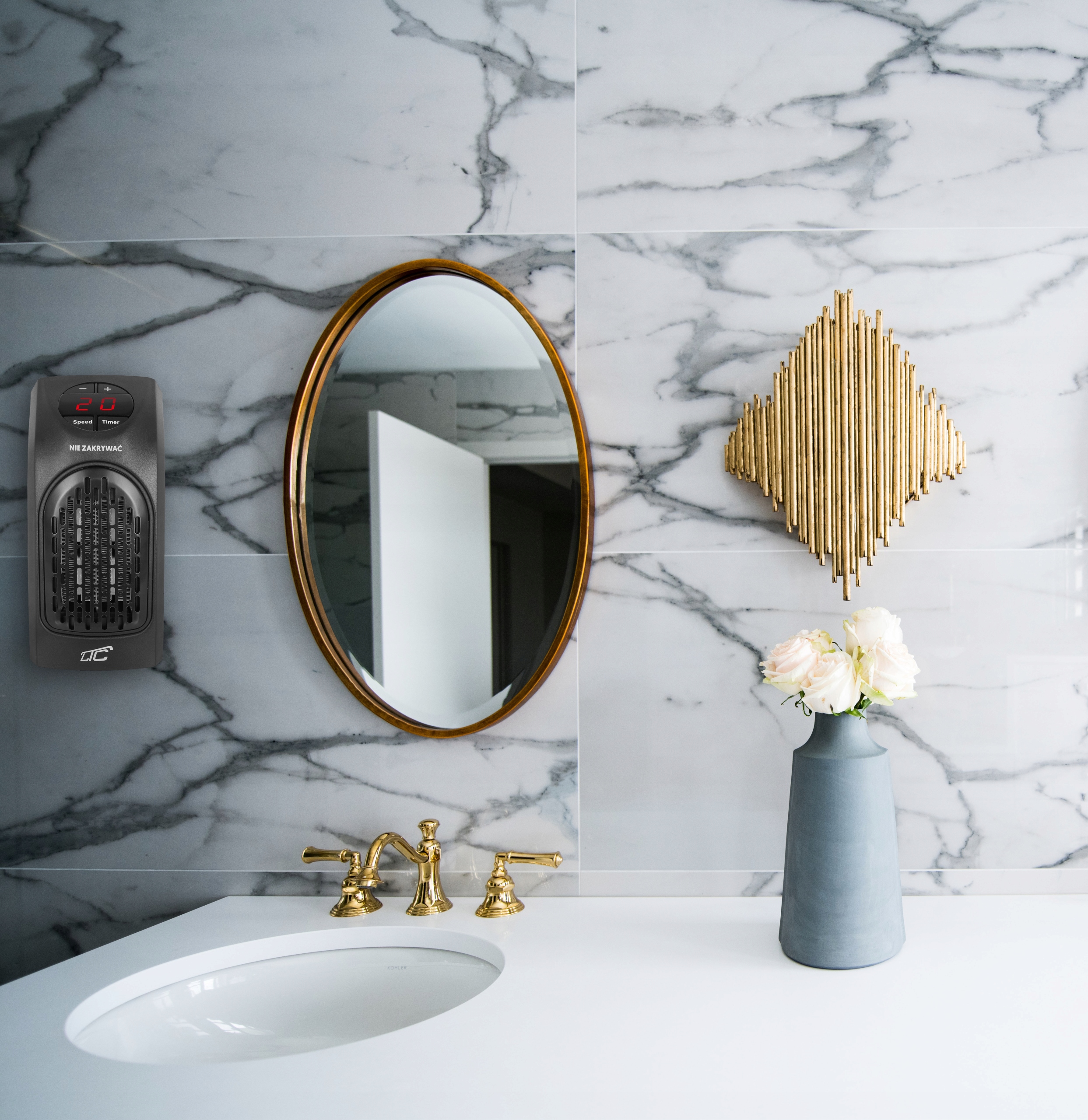 FARELKA TERMOWENTYLATOR GRZEJNIK ELEKTRYCZNY Z LCD Model WT12