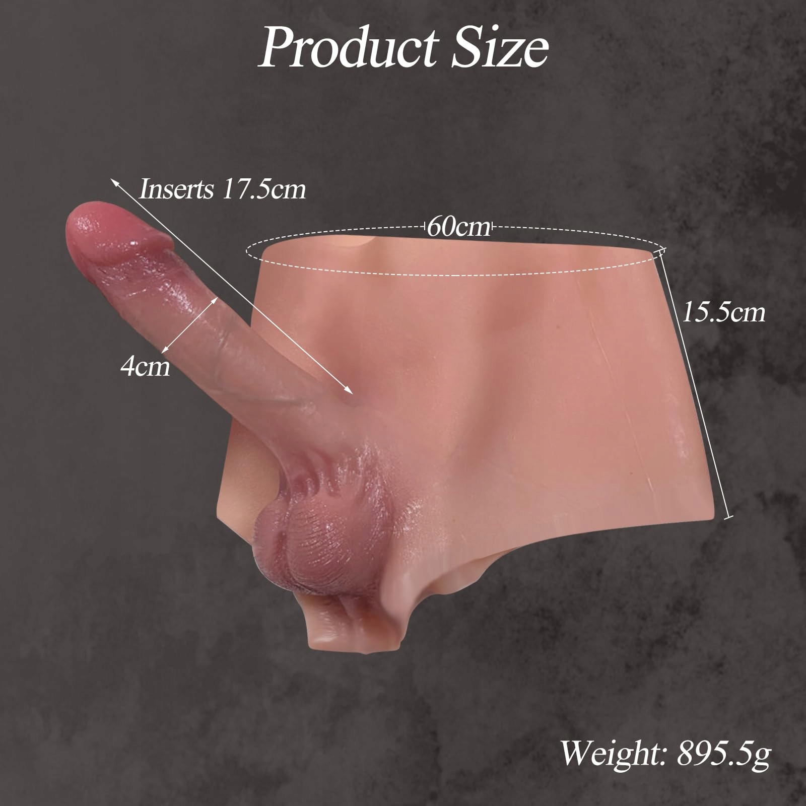 BDSMJOY Silikonowy Strap On Dildo Solidny Penis Dla Kobiet Par Lesbijek — miniatura 5