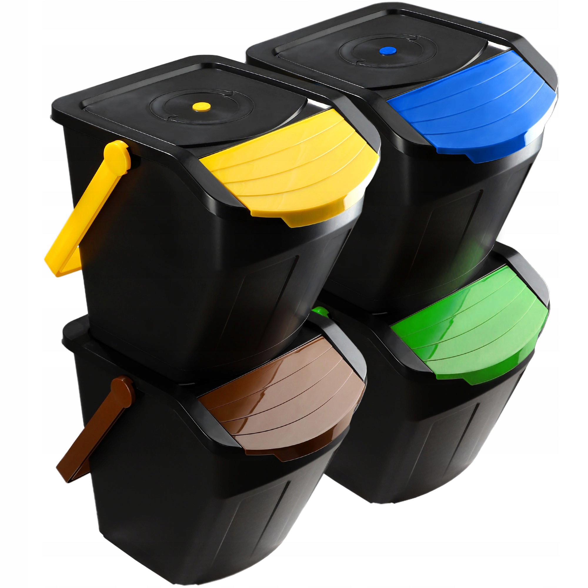 Levně Odpadkový Koš Na Tříděný Odpad Set 4x25L