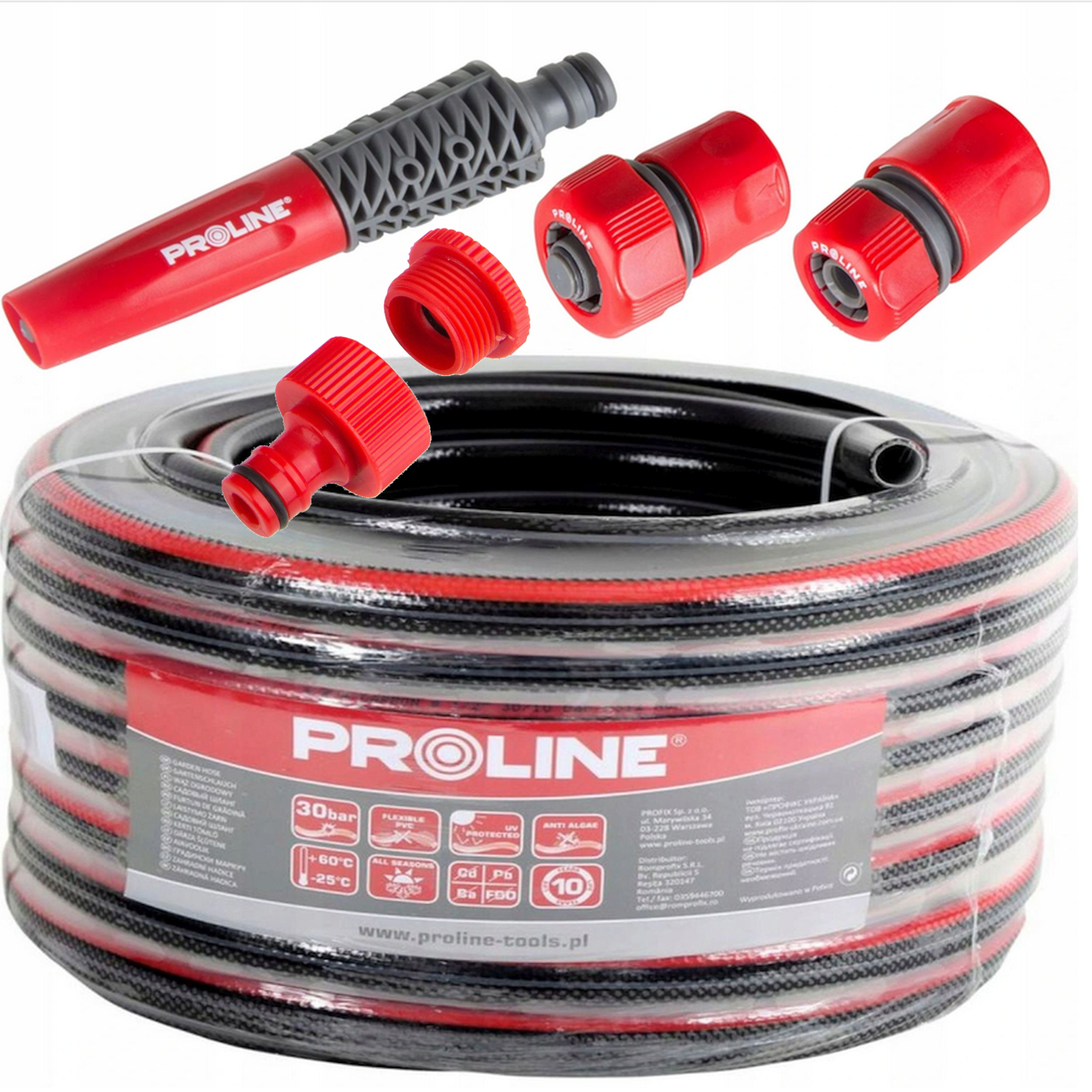 

Proline Wąż ogrodowy 4-warstwowy Premium 3/4 50m