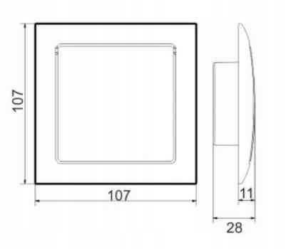 Odk Centralny Gniazdko wylotowe SLIM BIAŁE EAN (GTIN) 0081129854248