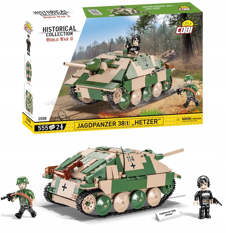 

Klocki Cobi 2558 Działo Jagdpanzer 38(t) Hetzer
