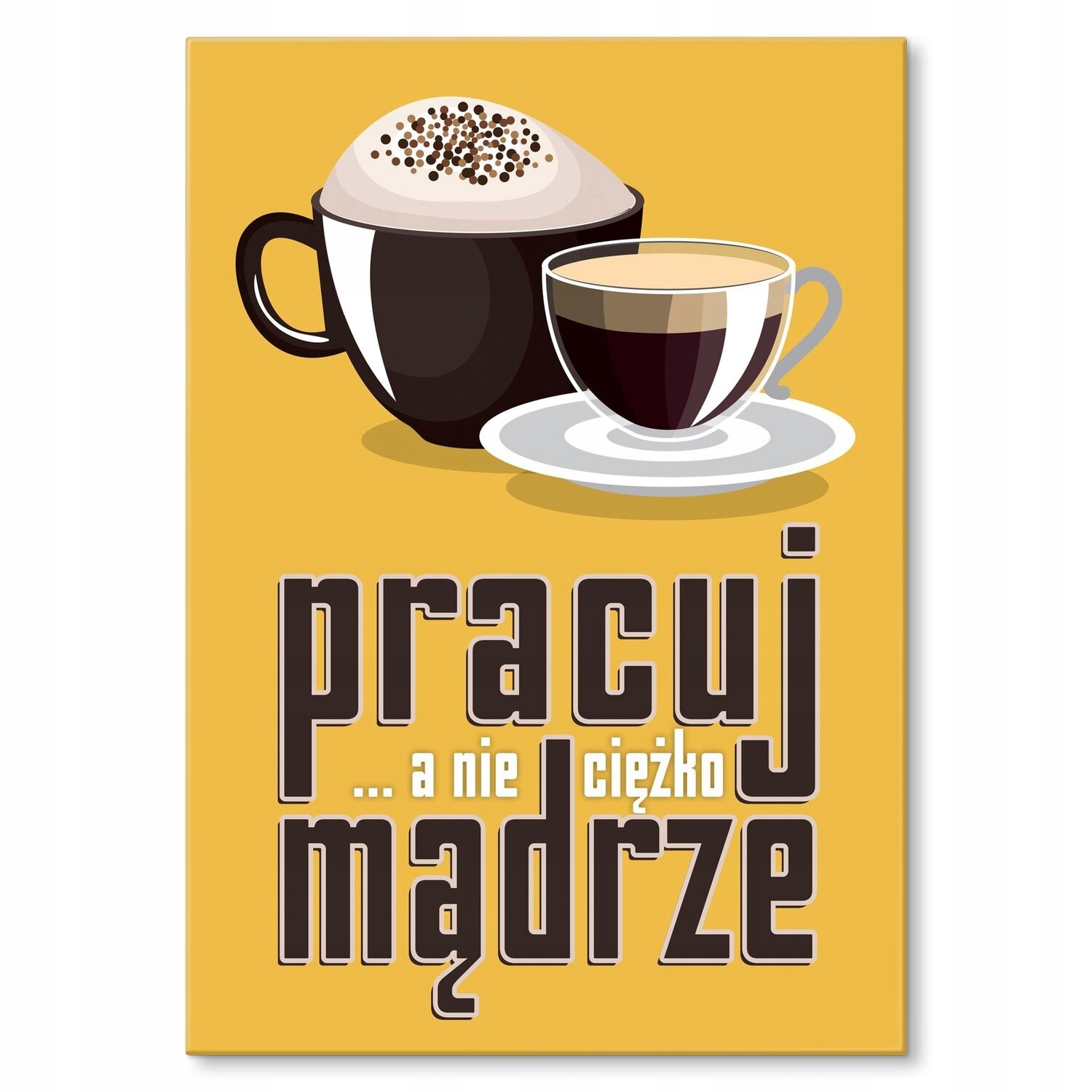 Kovový plakát Pracuj chytře Dárek 30 x 42 cm