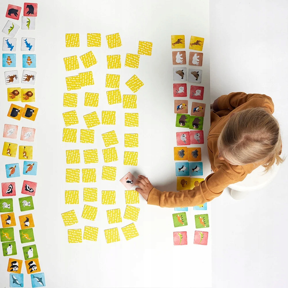 CzuCzu MEMORY 108 elementów ZWIERZĘTA ŚWIATA dla malucha 3+ lat Kod producenta 5902983492535