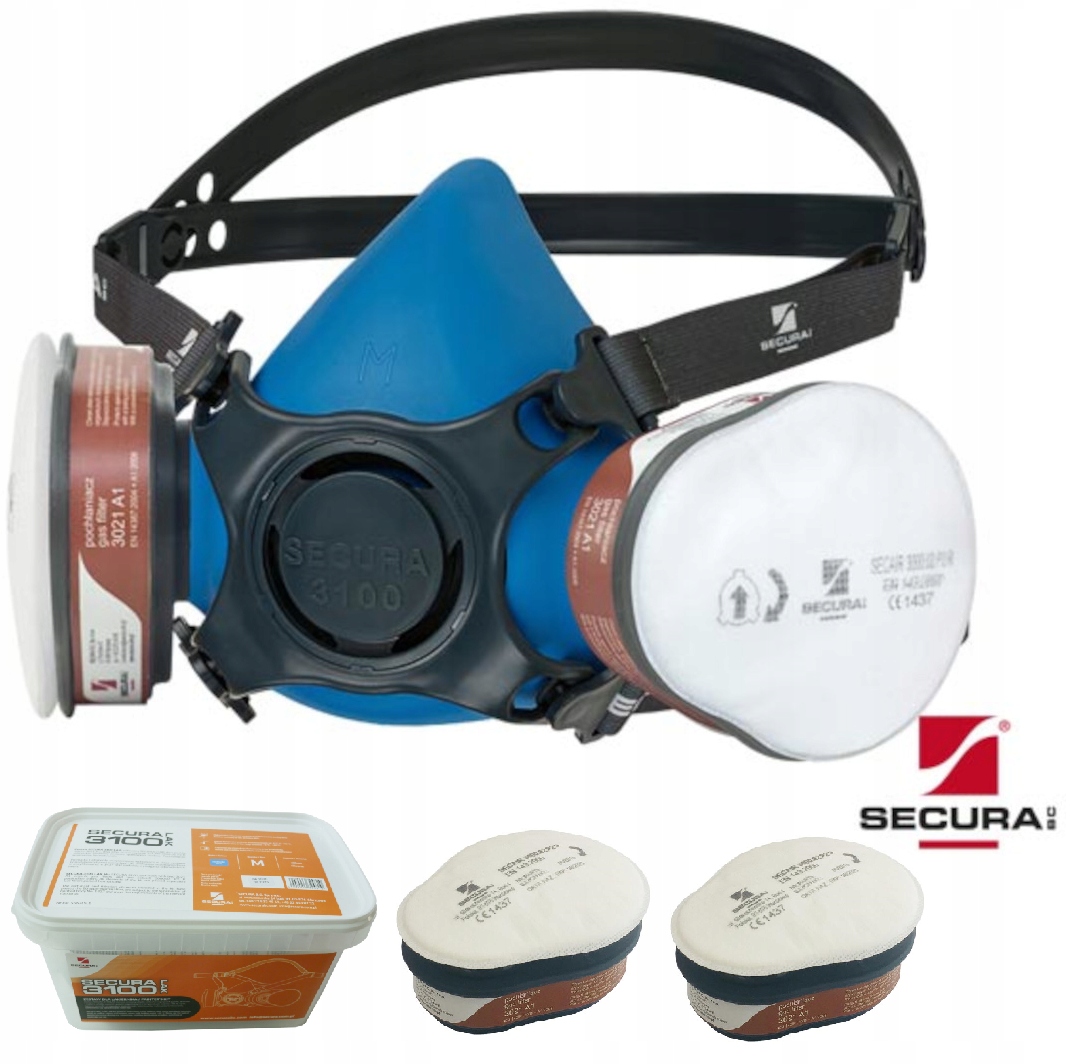 

Maska Secura 3100 Lakiernicza Zestaw