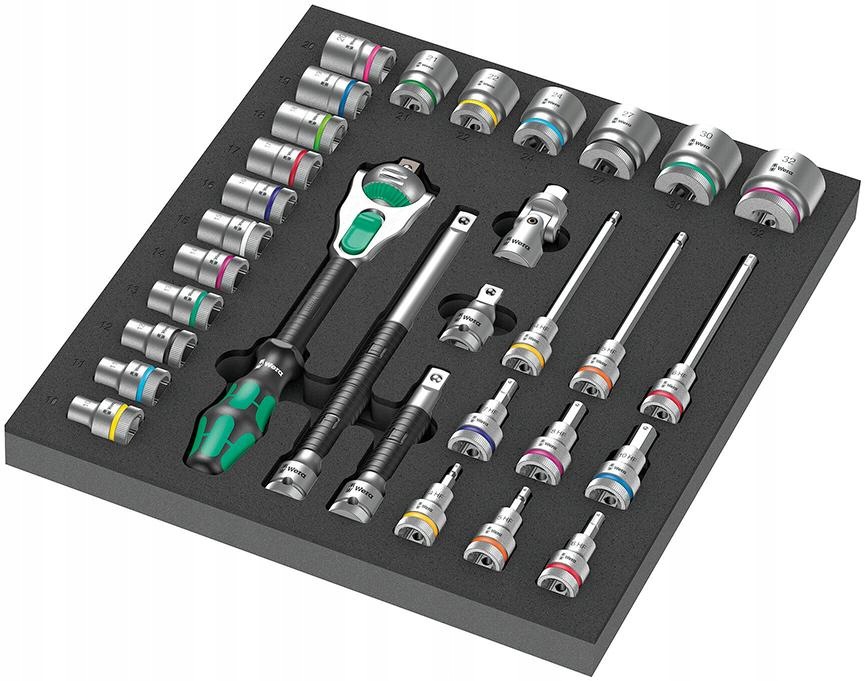 Nástrojový modul 2/3 s račňou a nástavcami Zyklop Speed 1/2" 9722 Wera