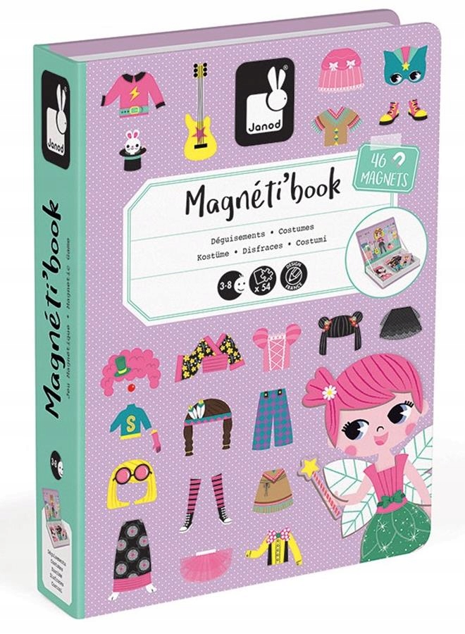 

Układanka Kostiumy Dziewczynka Magnetibook Janod