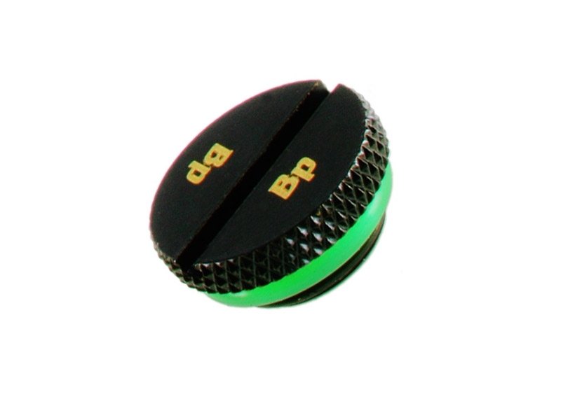 Bitspower korek 1/4" płaski, czarny mat