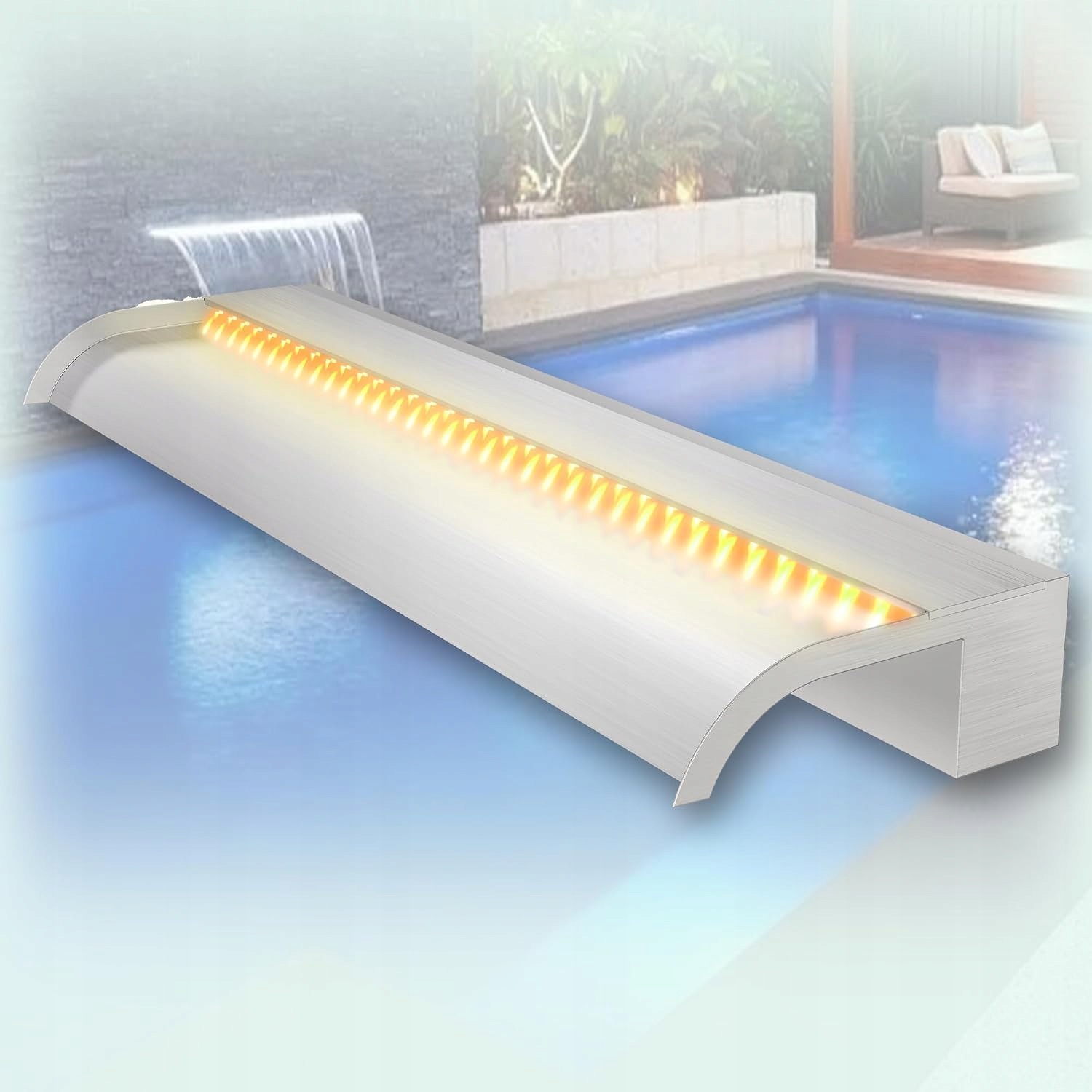 Vodopád do jezírka Longrun 90 cm Led Bluetooth
