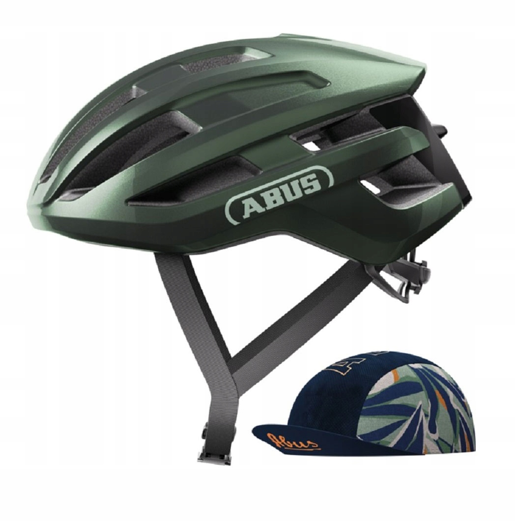 Silniční cyklistická přilba Abus Powerdome Ace moss green L