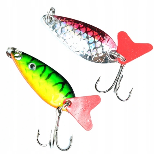 ZESTAW 10x blacha JAXON + 6x przypon SZCZUPAK OKOŃ Model akcesSB10