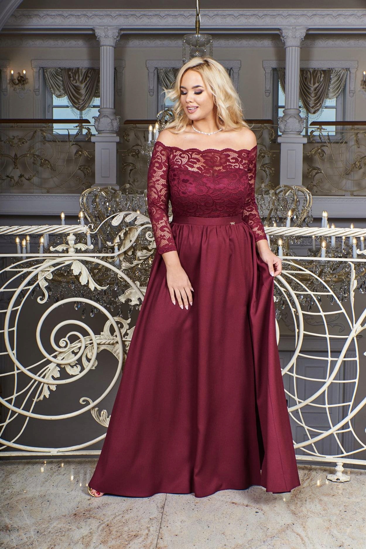 Šaty Bordó Bosca Fashion vel 42