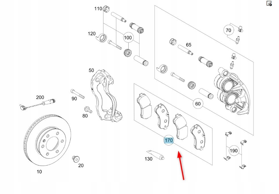 Přední Brzdové Destičky Mercedes Oe A9104219000