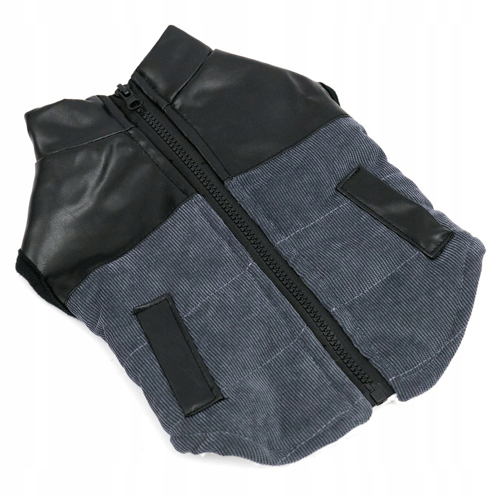 

Kurtka Ocieplana Dla Psa SZARA25CM Z Zamkiem Bluza