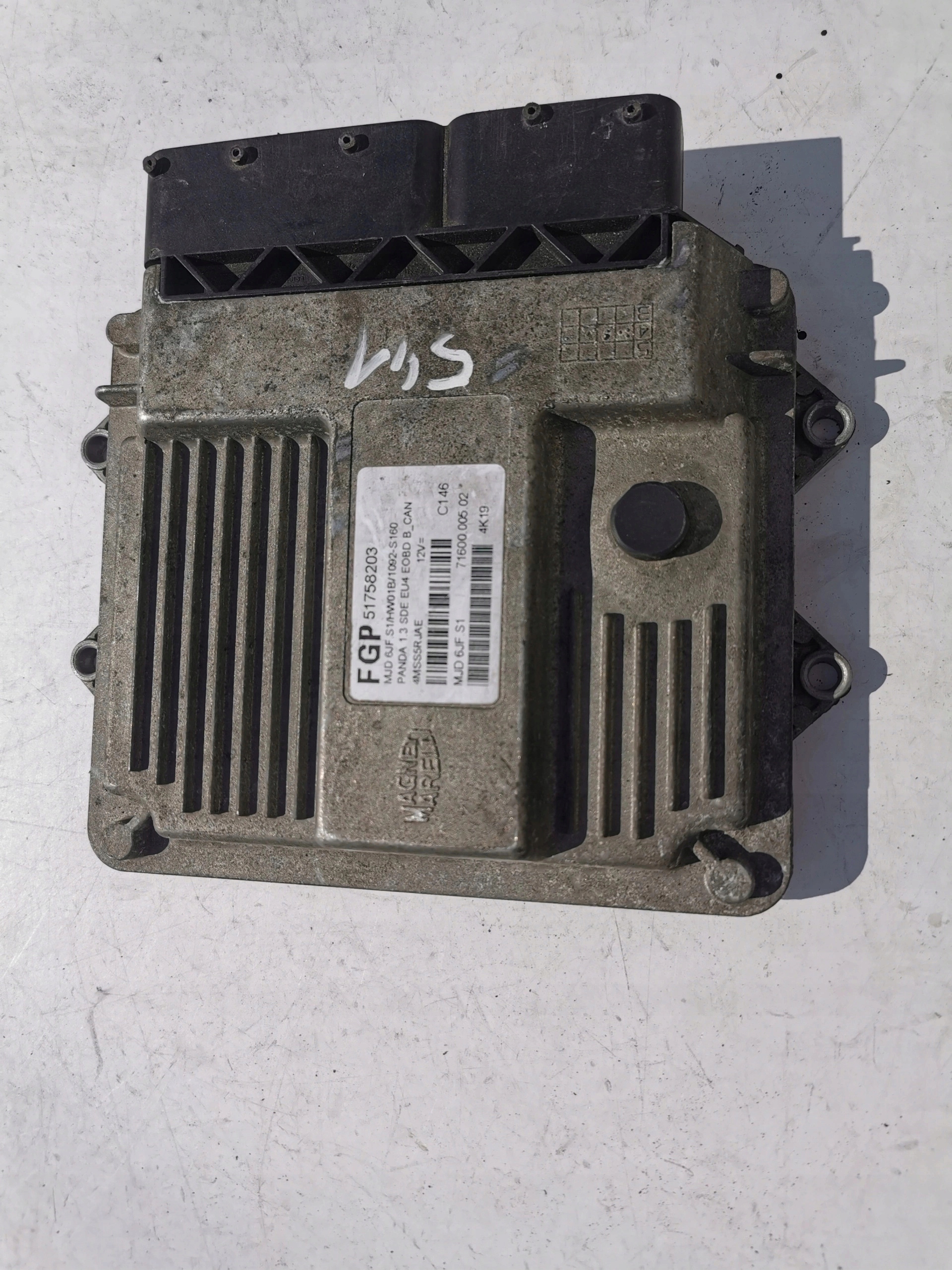 FIAT PANDA 1.3JTD 51758203 MJD6JF.S1 computer ECU