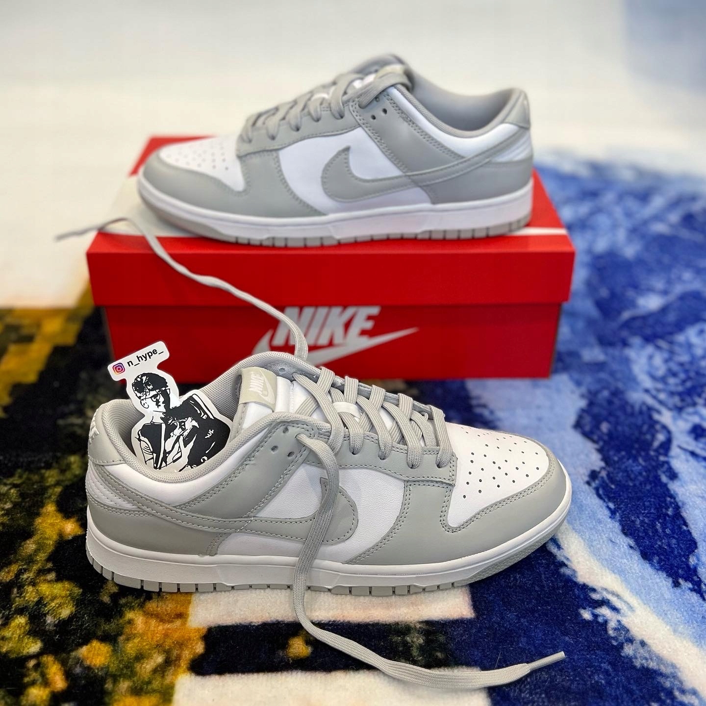 Nike Dunk Low Grey Fog us 9 (195238789084) • Cena, Opinie