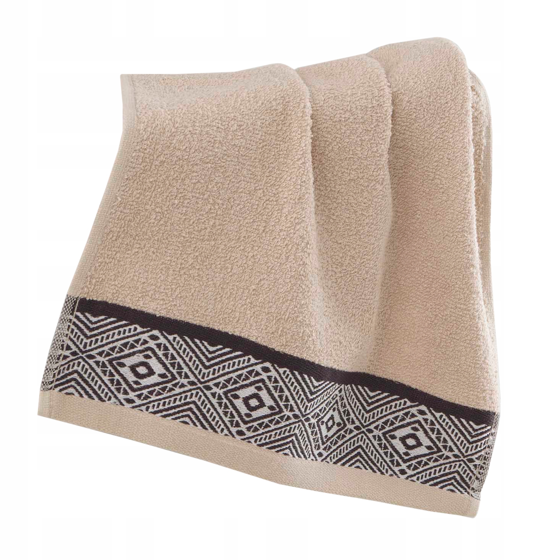 

Ręcznik do rąk mały Jacquard 30x50 beżowy