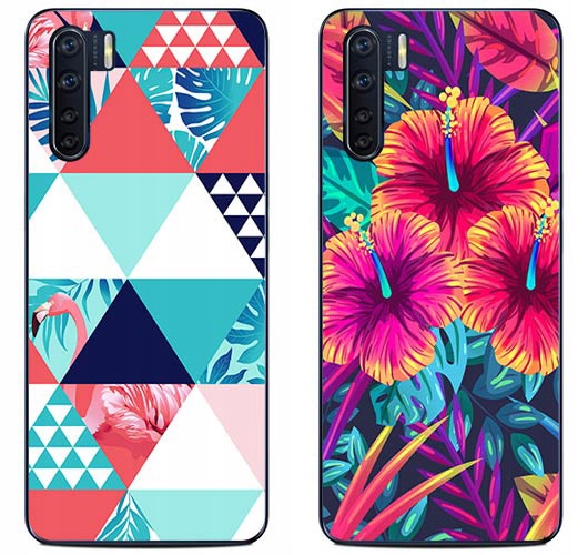

2 x Etui Silikon Foto Do Oppo A91 Szkło