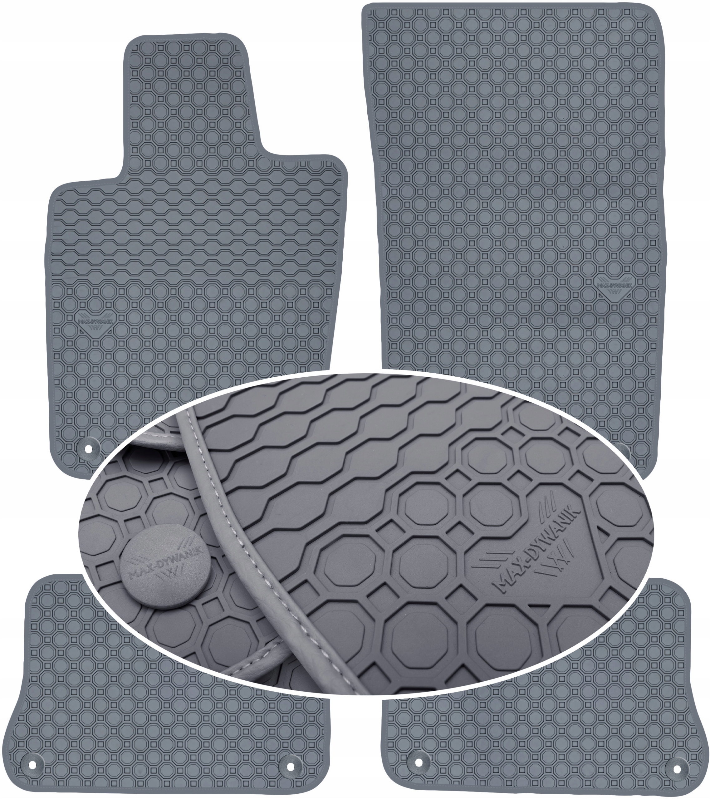 Porsche Panamera II 2009-2016 Koberce Šedé