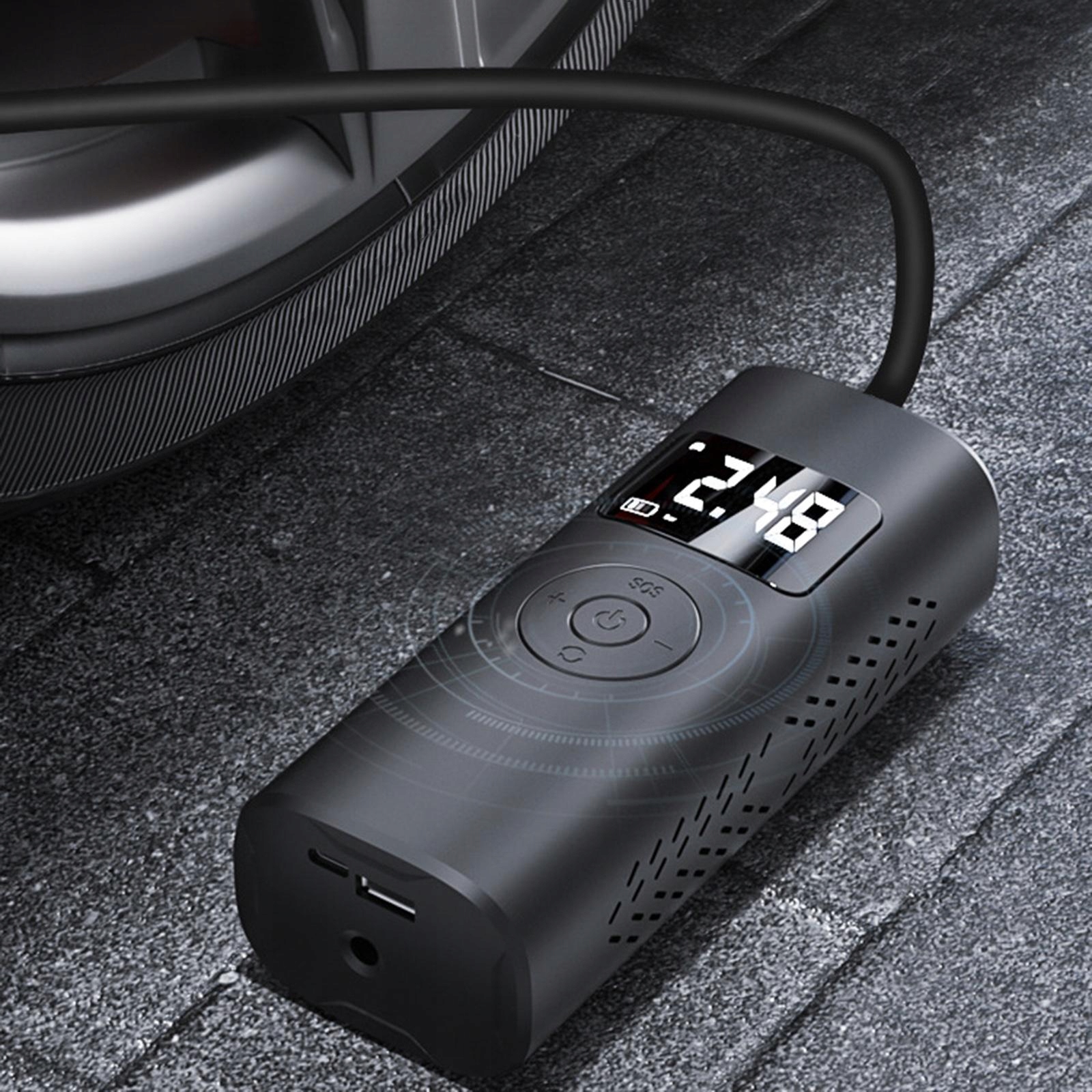 Pompa powietrza Kompresor do opon Inflator powietrza typu C Rodzaj inna