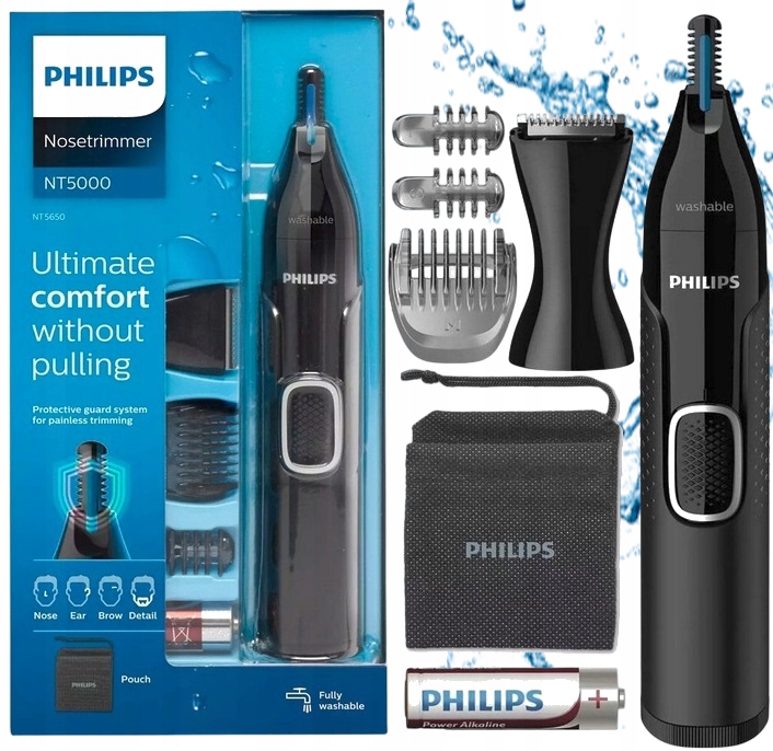 Trymer Philips Trymer Golarka Philips Do Uszu Brwi Nosa Zarostu Wodoodporny