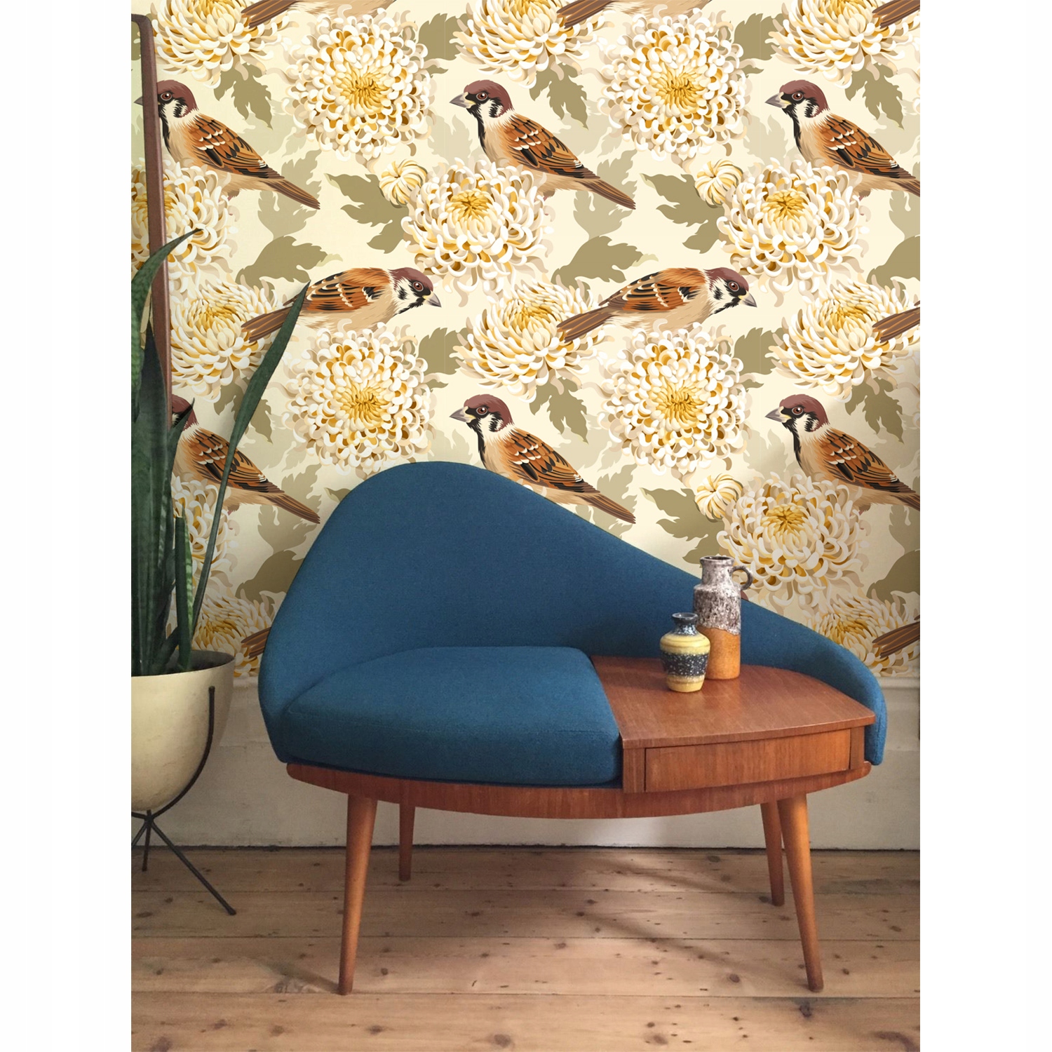 

Fototapeta flizelina Złociste ptaki 250x104 + klej