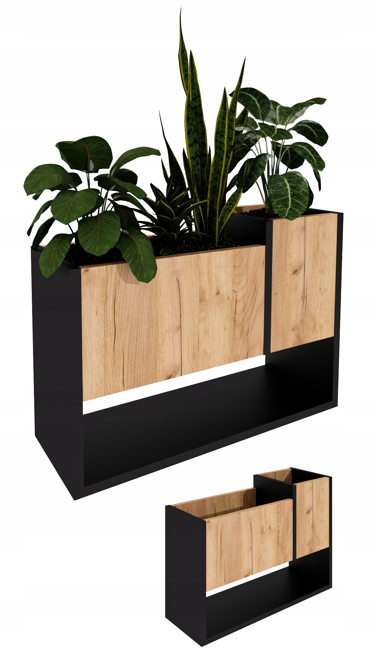 Stojanový květináč na květiny do domu loftový květináč Craft Zlatý