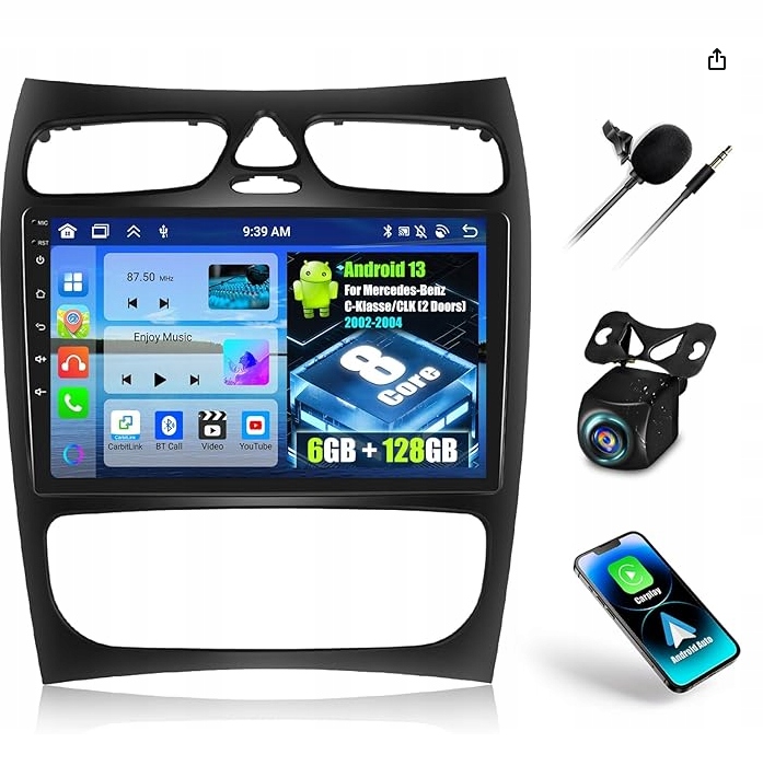 Autorádio s operačným systémom Android 13 6G+128G/8 jadier