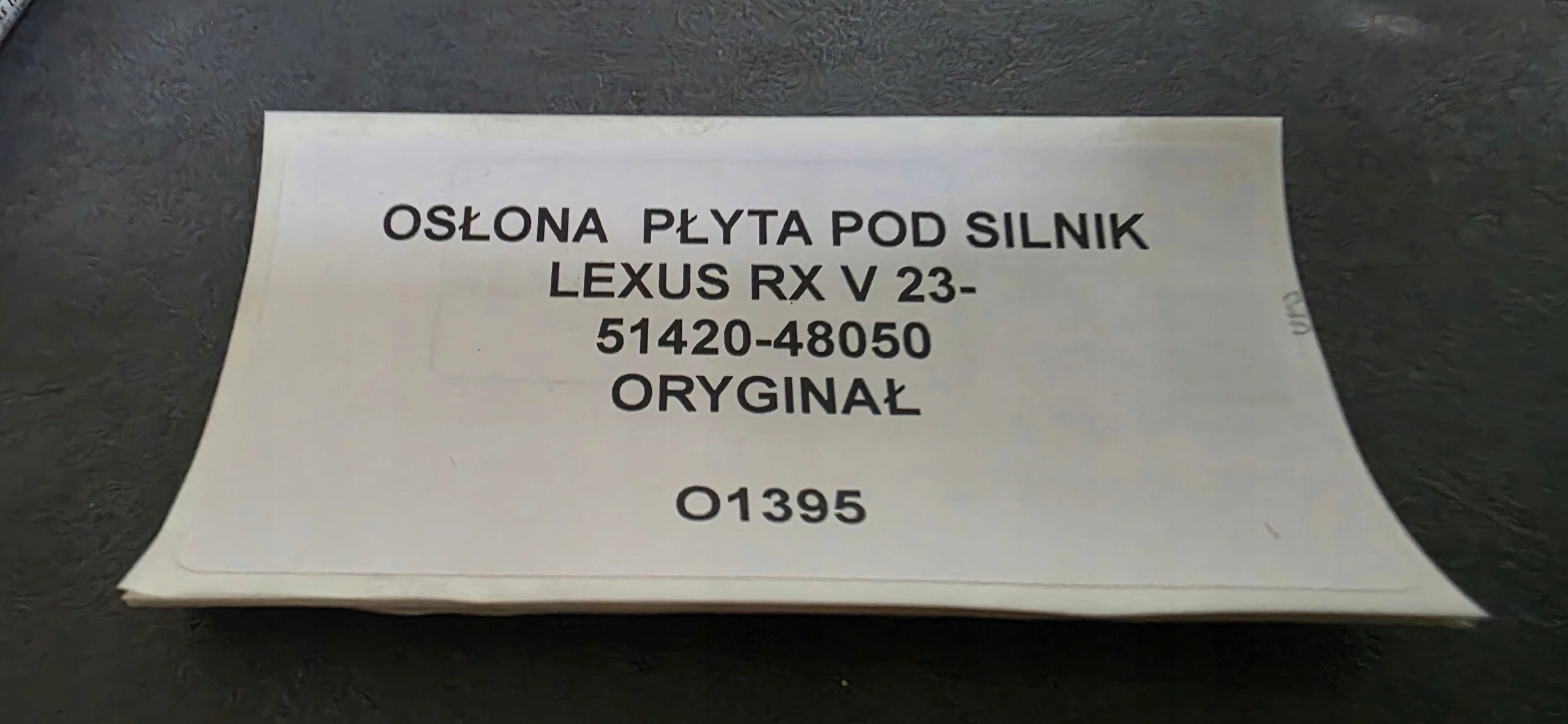 cover cover below engine LEXUS RX V 23- original 51420-48050