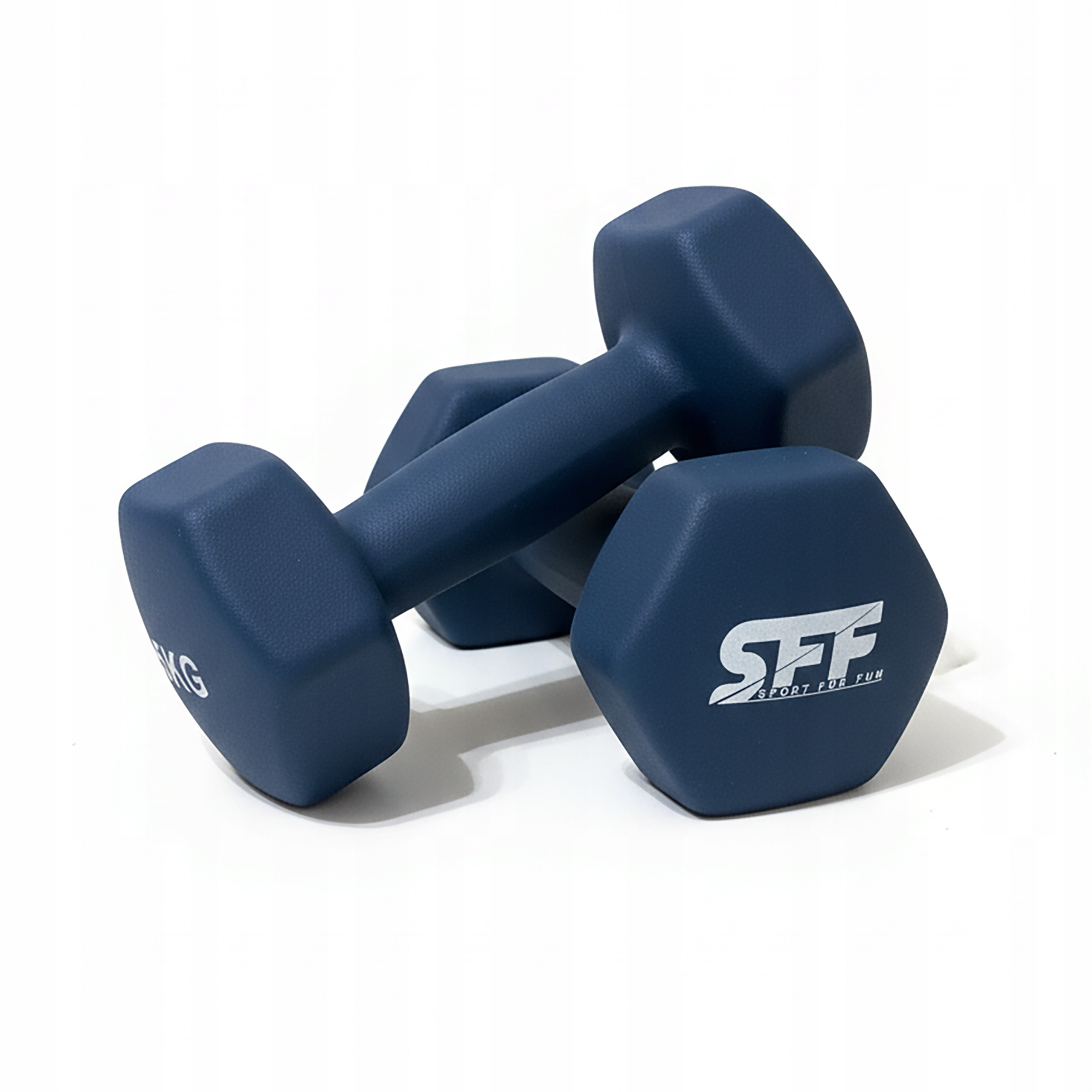 Żeliwny Hantel Neoprenowy Hantelki Do Ćwiczeń Mięśni Trening Ciężarki 2x5KG