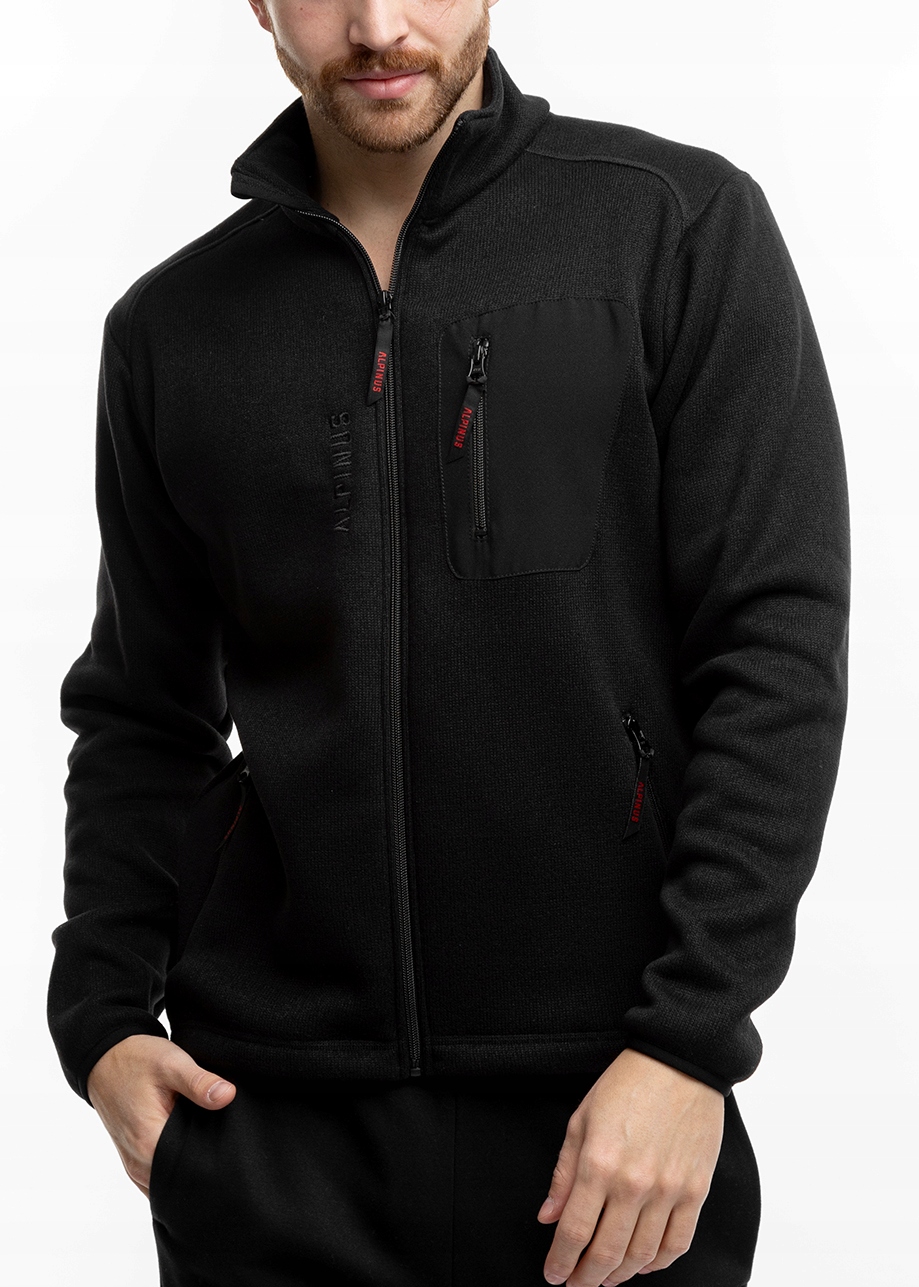 Alpinus pánská mikina s fleecová mikina, rozepínací, sportovní Svene Polartec vel. S