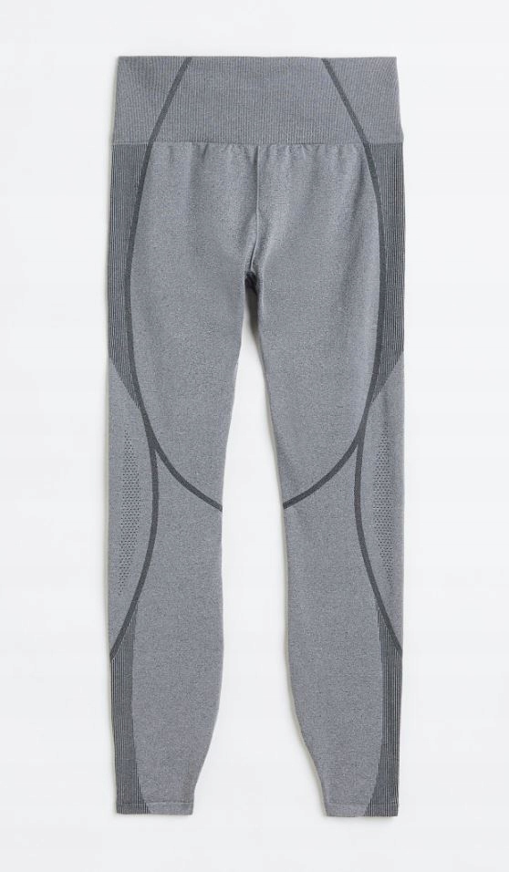H&m Legginsy Damskie Szare Sportowe S V9B