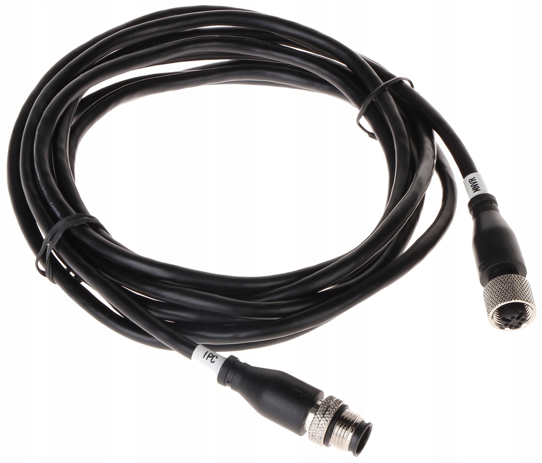 Kabel Zásuvka M12 Zástrčka M12 4-pin 3 m Dahua