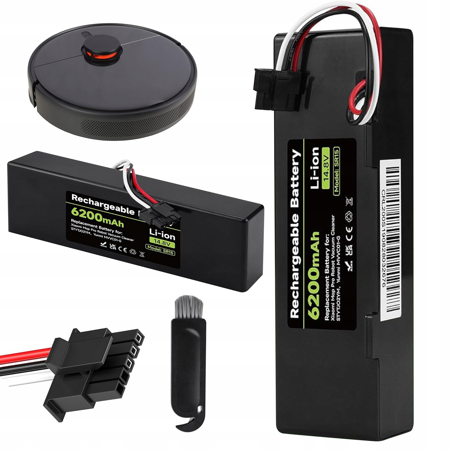 Akumulátor Baterie 14.8 V 6200 Mah Pro Xiaomi Mop Pro 2S STYTJ02YM