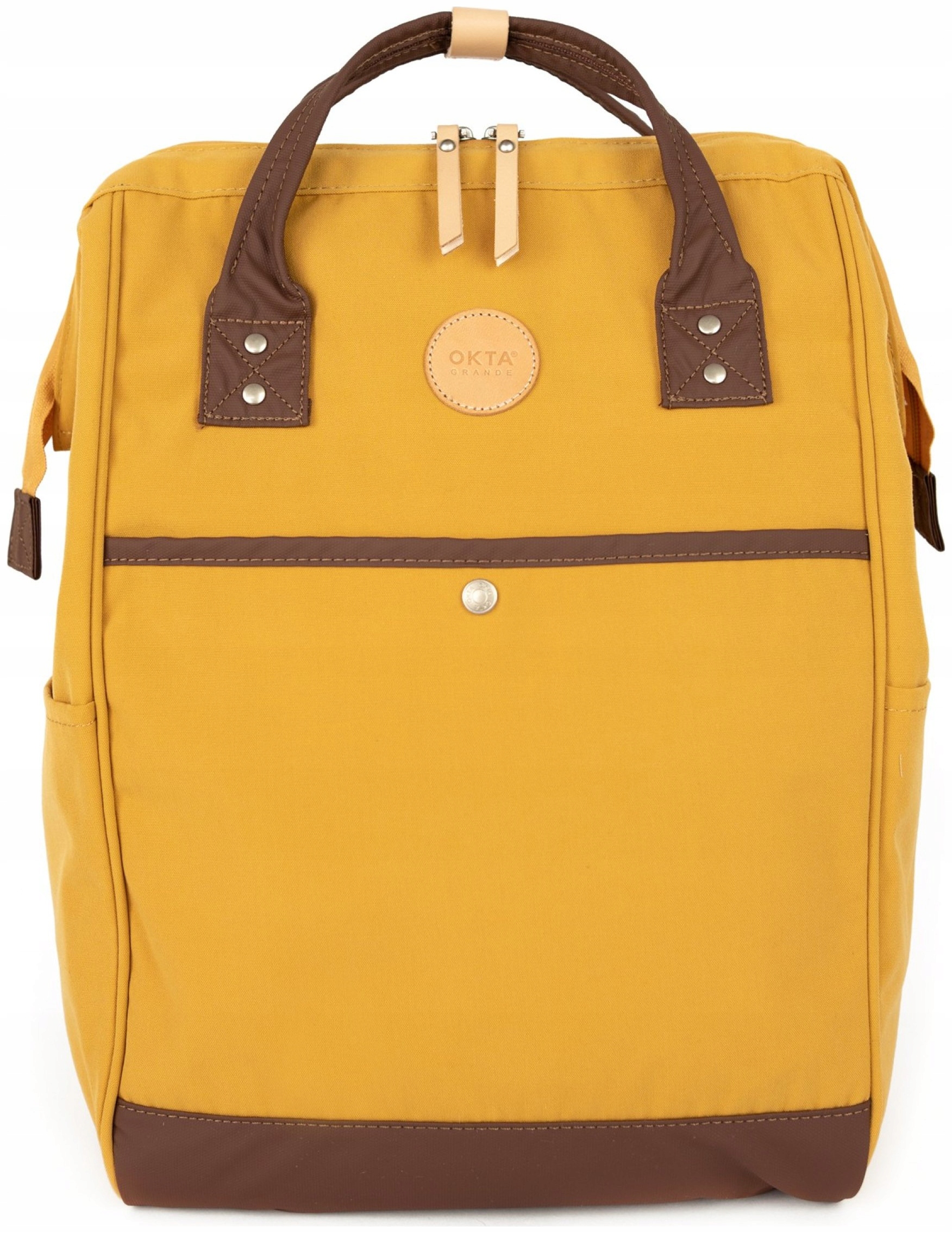 Batoh na notebook Himawari Plain M Usb stojan hořčicový pro práci