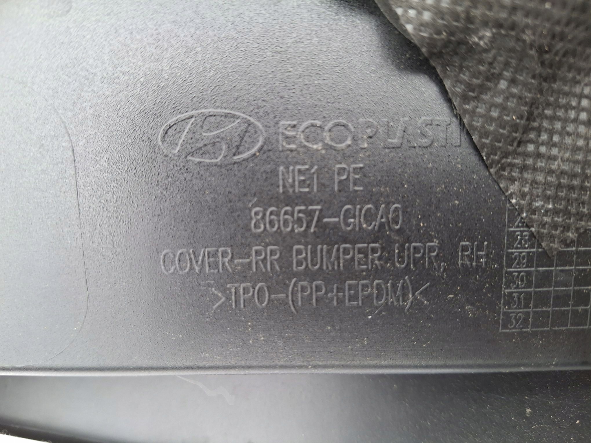 bumper rear corner right HYUNDAI IONIQ 5 2021R->