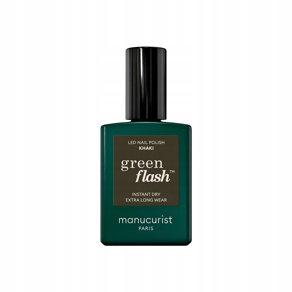 Manucurist Green Flash Led Gel Nail Lacquer Lak Na Nehty Khaki 15 ml