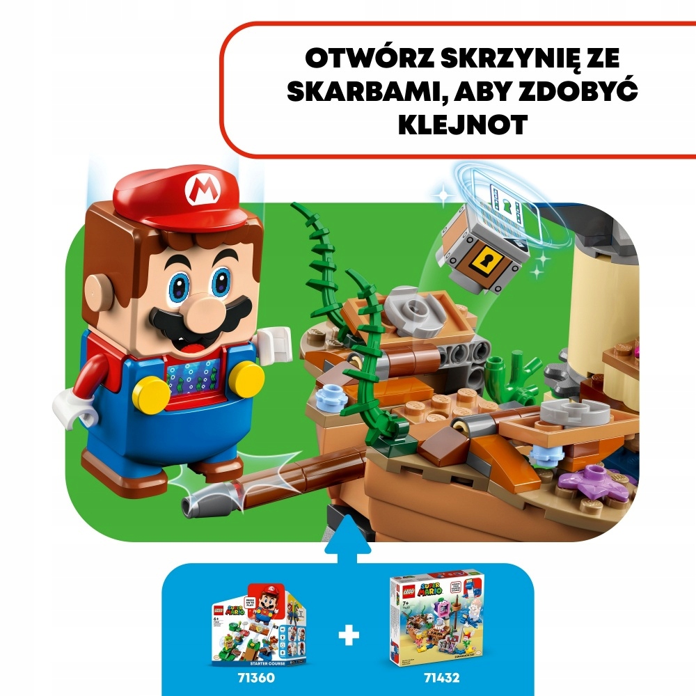 LEGO 71432 SUPER MARIO Przygoda Dorriego we wraku Płeć unisex