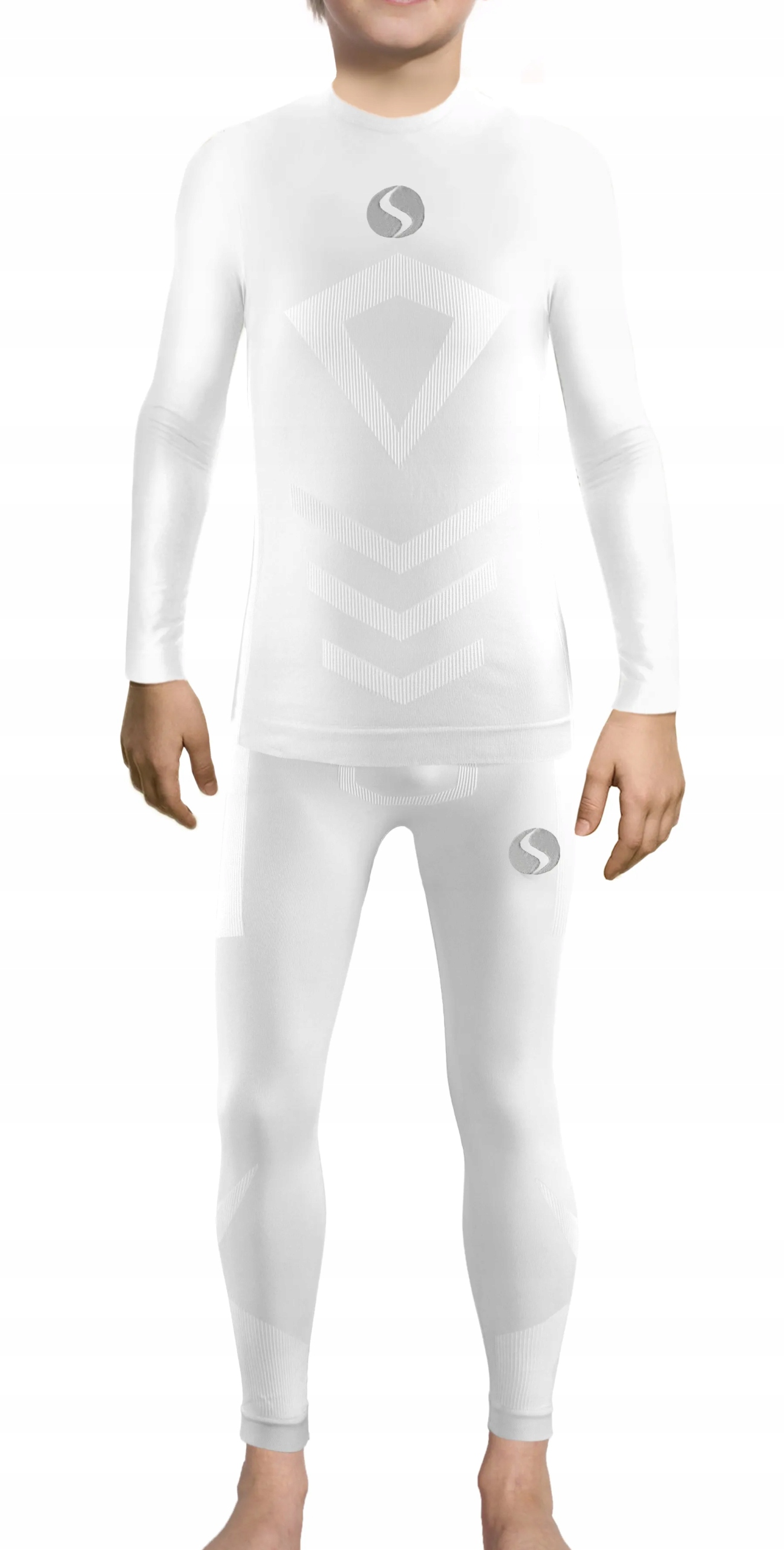 Sesto Senso Chlapecký komplet Thermo dlouhý CL40, CL42 Bílý 116-140 4XS/3XS