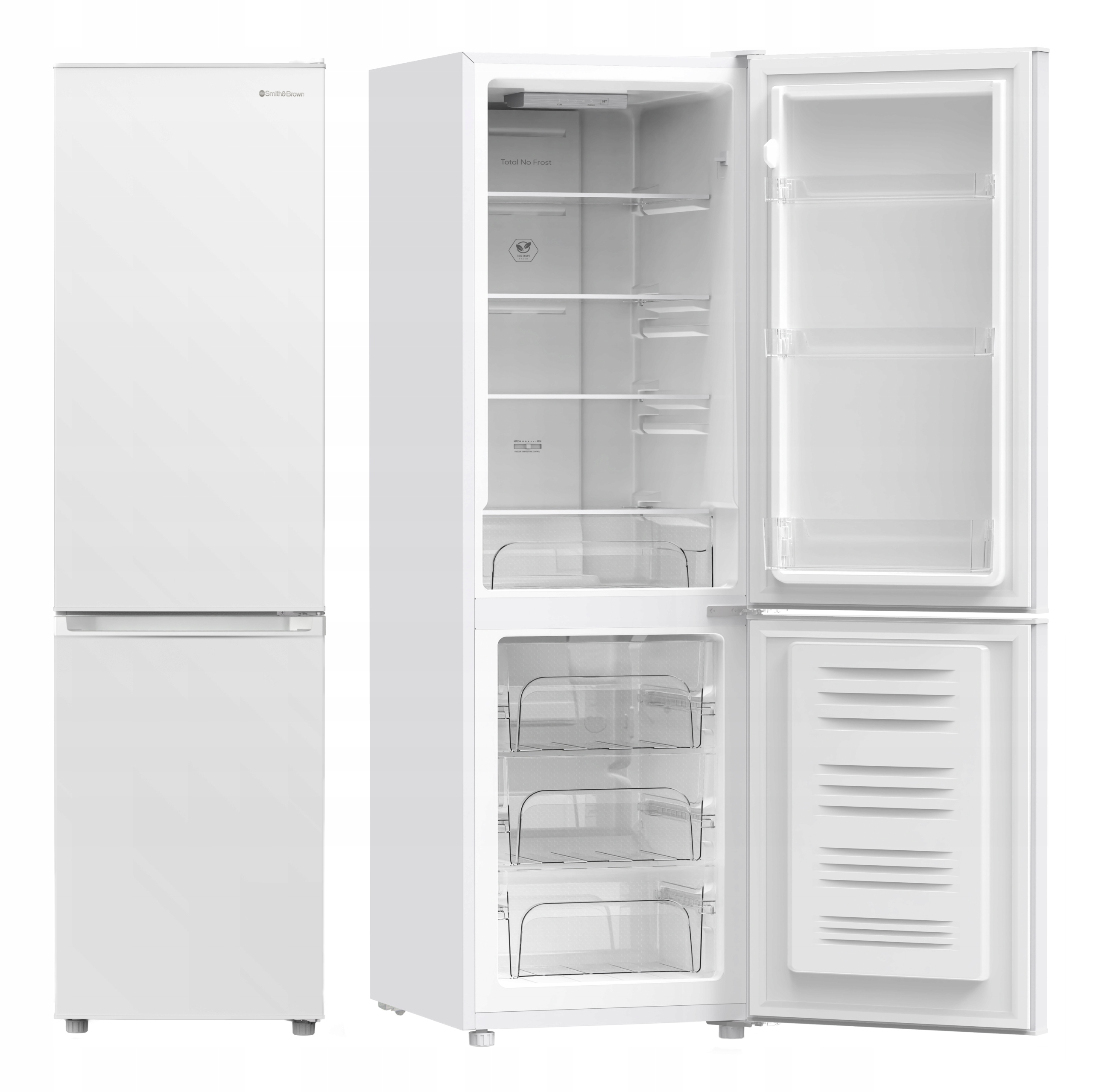 Lodówka No Frost Smith&Brown SFBF-532-WE3 175cm 225L Biała