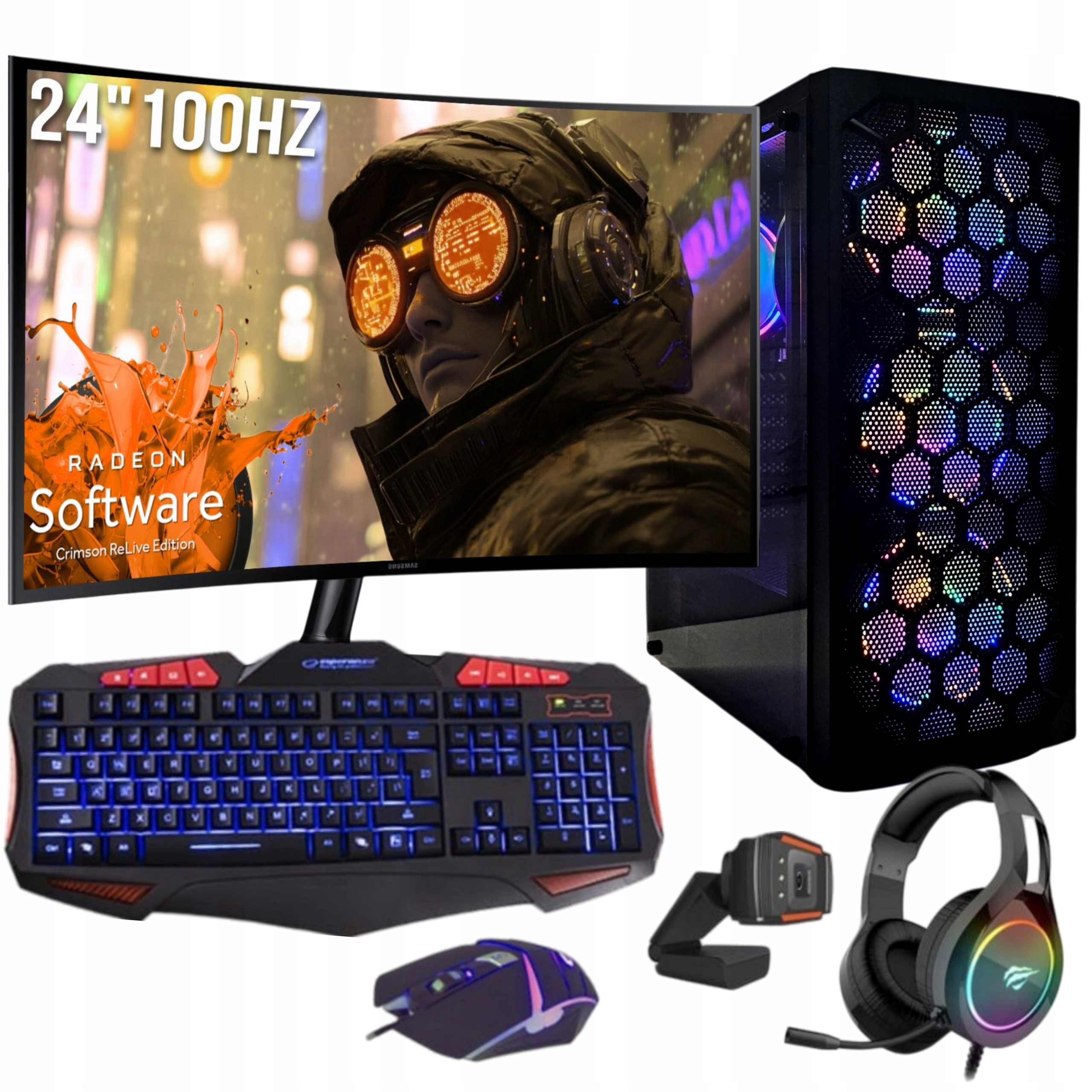 Zestaw komputerowy Gamer X-star R5 32 Gb 1 Tb czarny