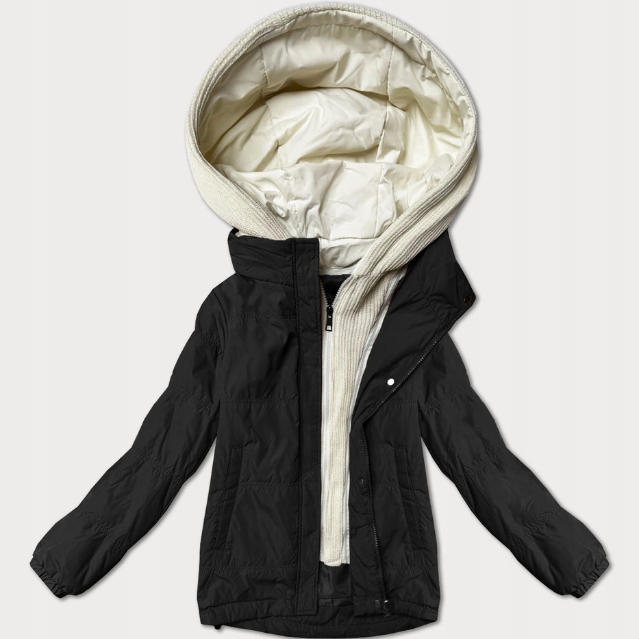 Krátká Dámská Bunda 3295 Černá XL (42)