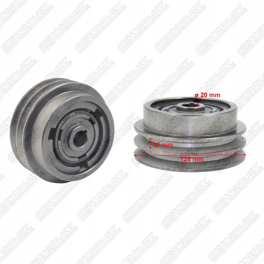 Odstredivá Spojka Do Zhutňovačky 2 Pásky 128 mm