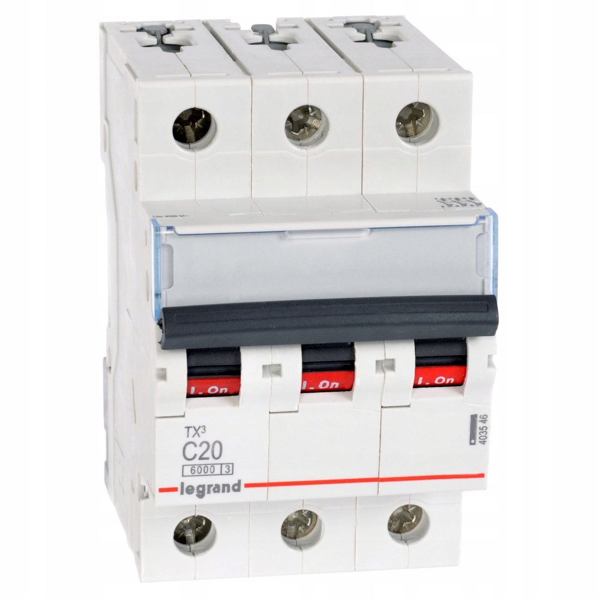 

Wyłącznik nadprądowy 3P C 20A Ac S303 TX3 403546
