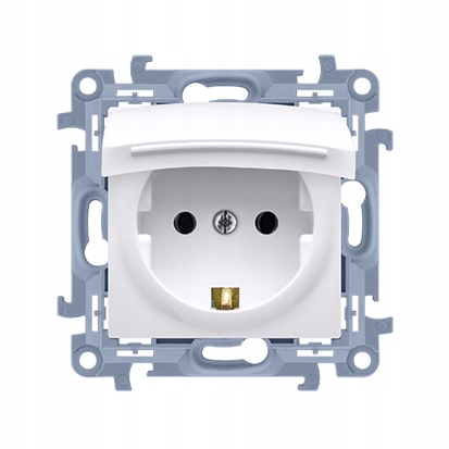 SIMON 10 Gniazdo Schuko IP44 białe CGSZ1B.01/11