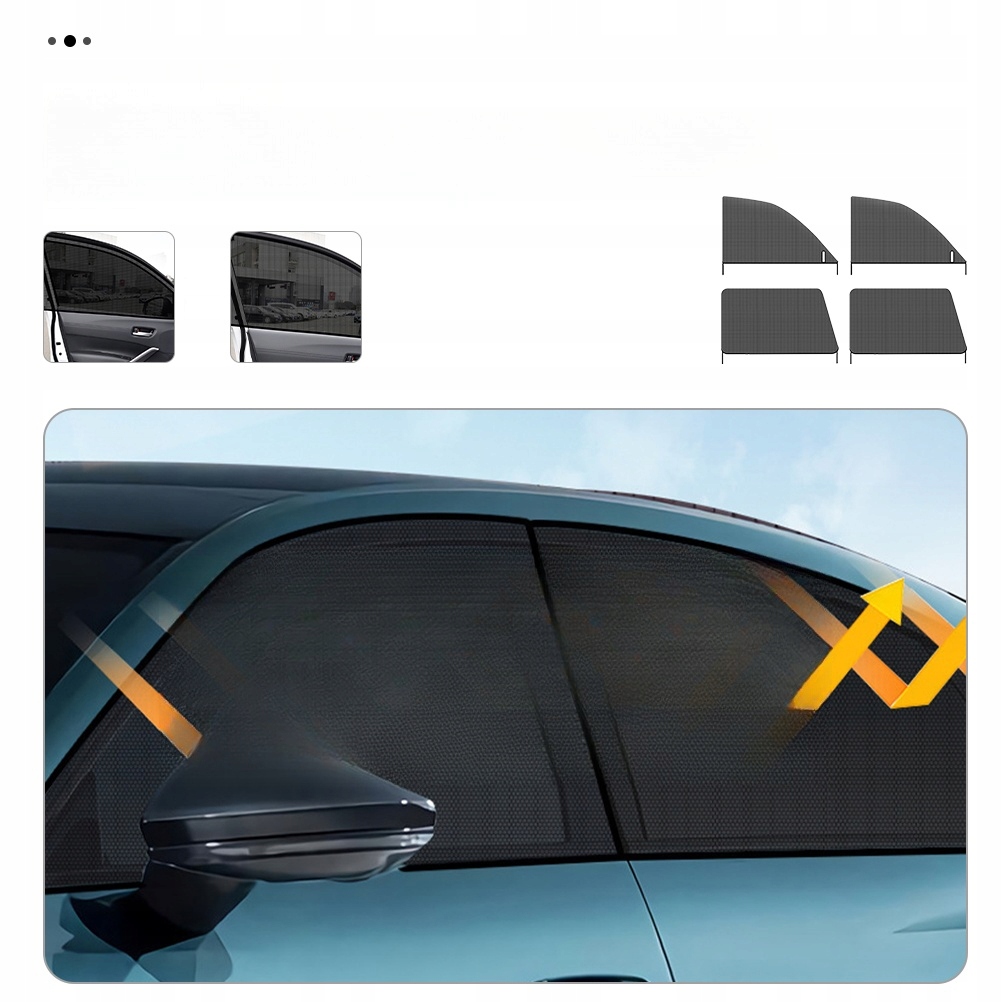 MOSKITY PRZECIWSŁONECZNE ZASŁONY OKIENNE Typ samochodu Niezdefiniowany