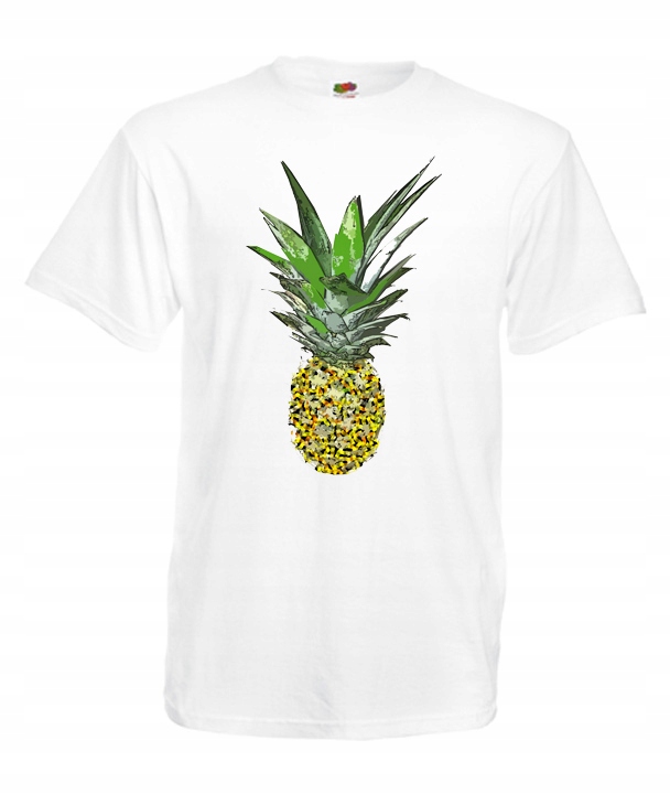 

S Koszulka Męska Ananas Roślina Plant Owoc Wzór